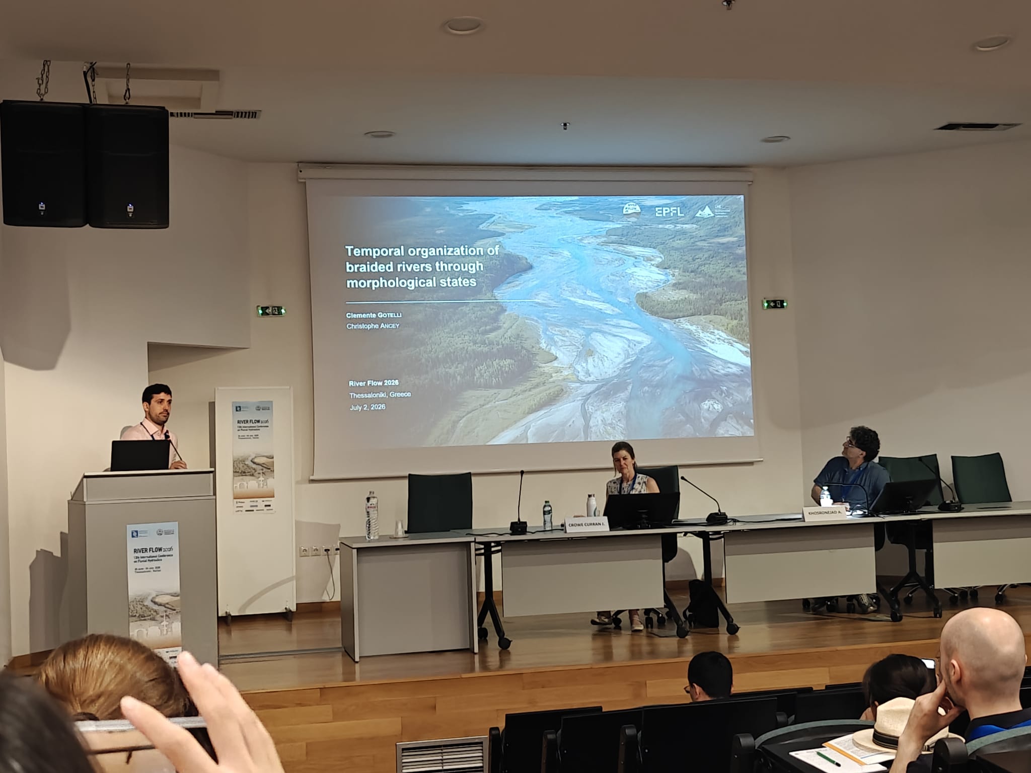 Clemente Gotelli presenting at River Flow 2026